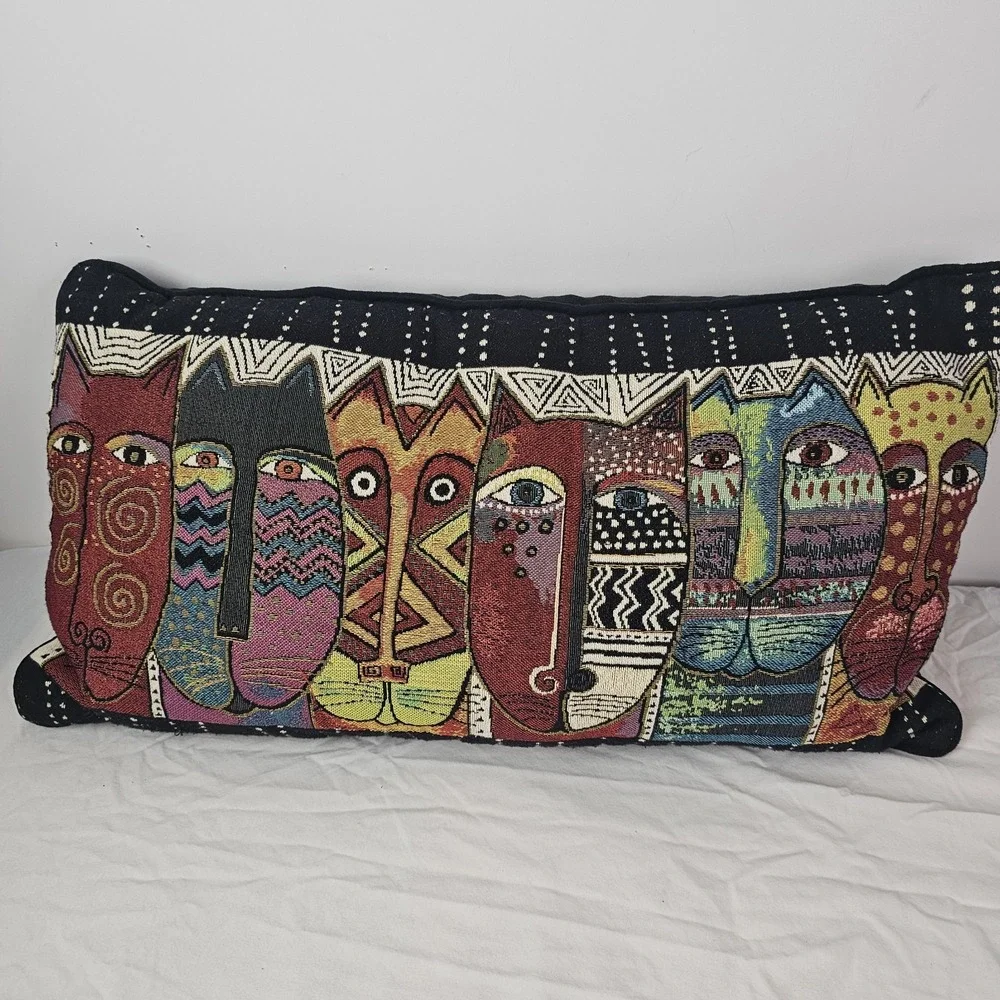 Laurel Burch Cat Accent Pillow 